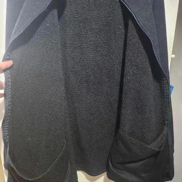 Mens Big and tall Navy Blue fleece jacket, size 4xl - Picture 6 of 8